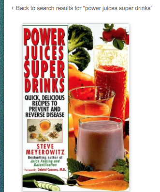 Image for Power Juices Super Drinks by Steve Meyerowitz
